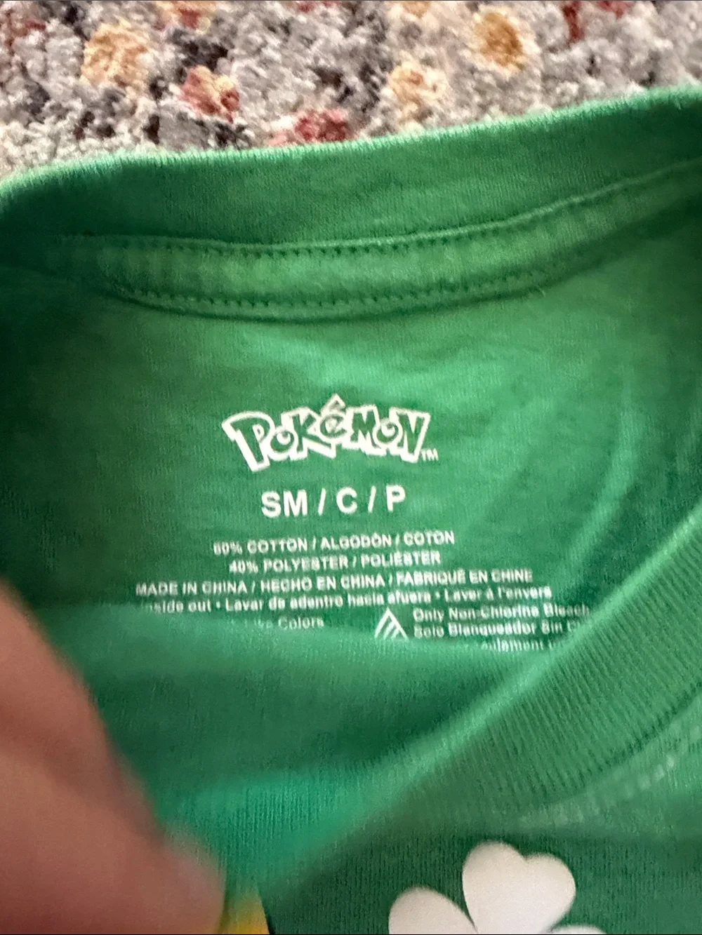 Old Navy Green Pikachu Graphic Short Sleeve Tee